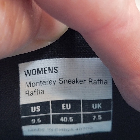 Seavees Monterey Raffia sneakers size 9.5 - Picture 6 of 10